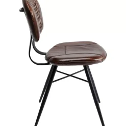 KARE Design Stuhl Samba Leder Braun- Stühle