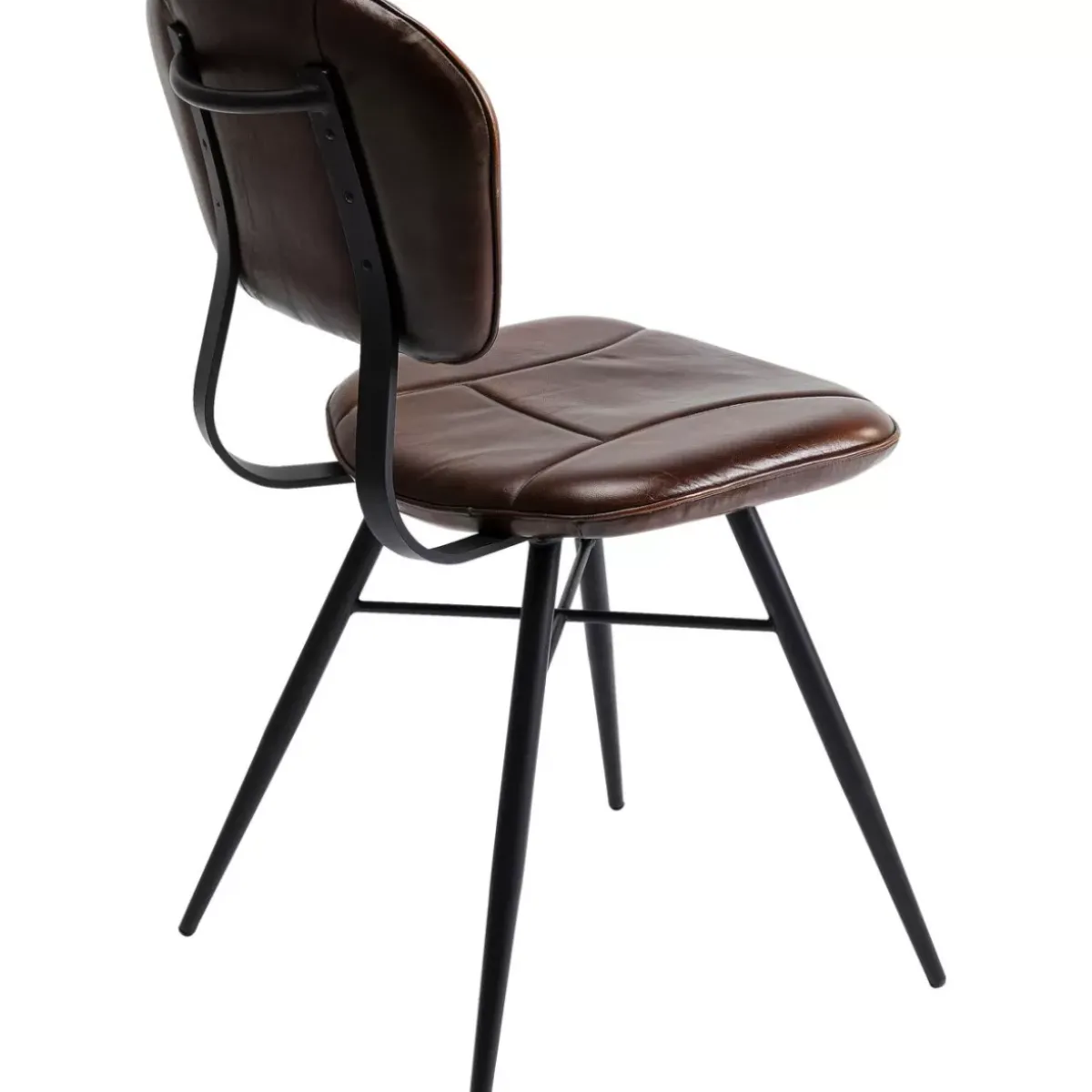 KARE Design Stuhl Samba Leder Braun- Stühle