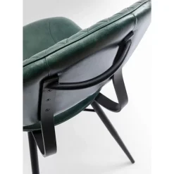 KARE Design Stuhl Samba Leder Dunkelgrun- Stühle