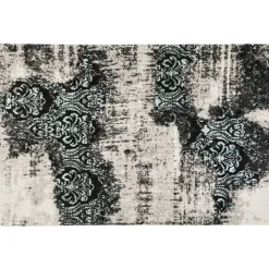 KARE Design Teppich Kelim Ornament Turkis 200X300Cm- Teppiche