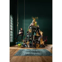 KARE Design Teppich Kelim Pop Turquoise 170X240Cm- Teppiche