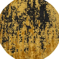 KARE Design Teppich Silja Gelb O200Cm- Teppiche