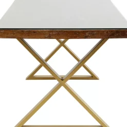 KARE Design Tisch Conley Cross Brass 180X90Cm- Tische