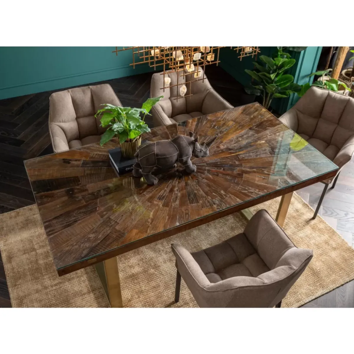 KARE Design Tisch Conley Messing 180X90- Tische