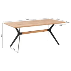 KARE Design Tisch Downtown 180X90Cm- Tische