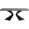 KARE Design Tisch Gloria Outdoor Keramik Schwarz 180X90Cm- Outdoormöbel