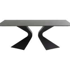 KARE Design Tisch Gloria Outdoor Keramik Schwarz 180X90Cm- Outdoormöbel