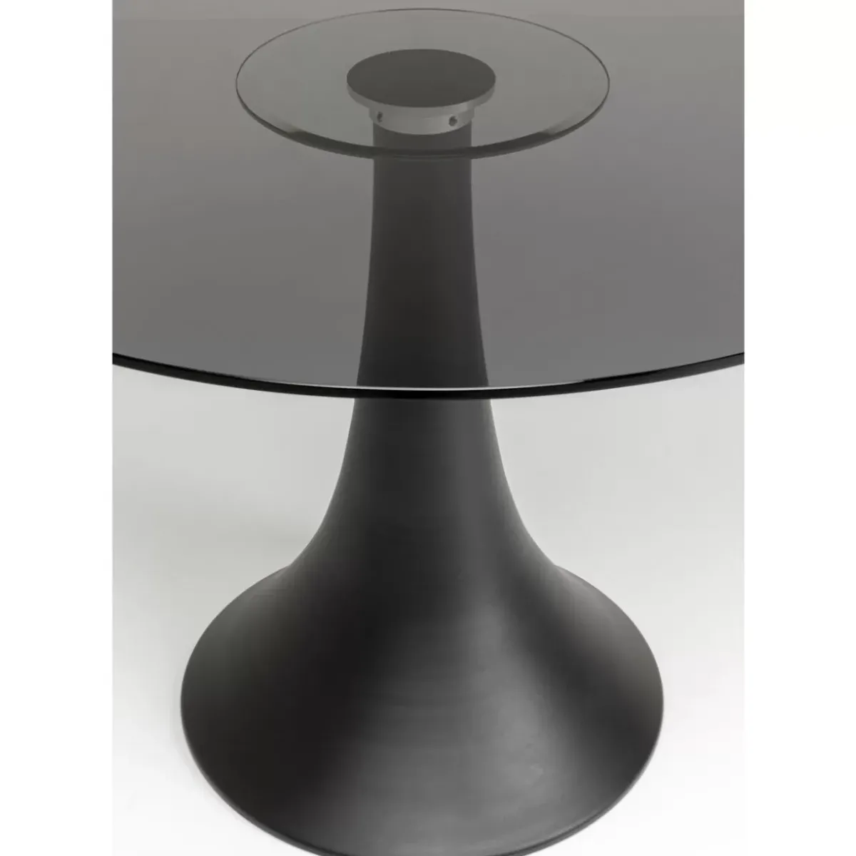 KARE Design Tisch Grande Possibilita Smoke Glas O110Cm- Tische