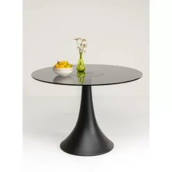 KARE Design Tisch Grande Possibilita Smoke Glas O110Cm- Tische