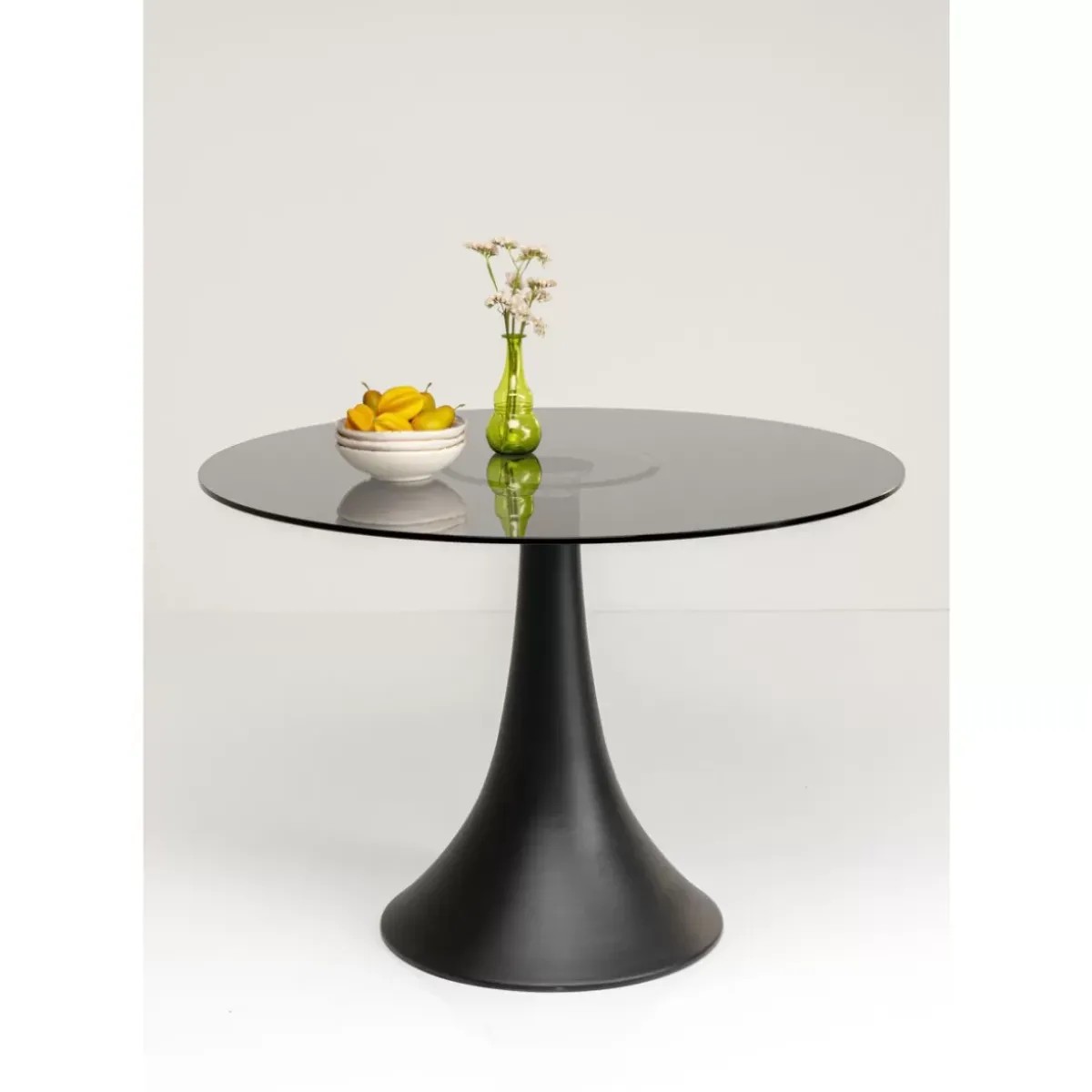 KARE Design Tisch Grande Possibilita Smoke Glas O110Cm- Tische