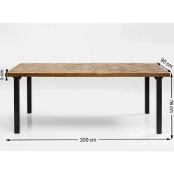 KARE Design Tisch Illusion Gold 200X95Cm- Tische