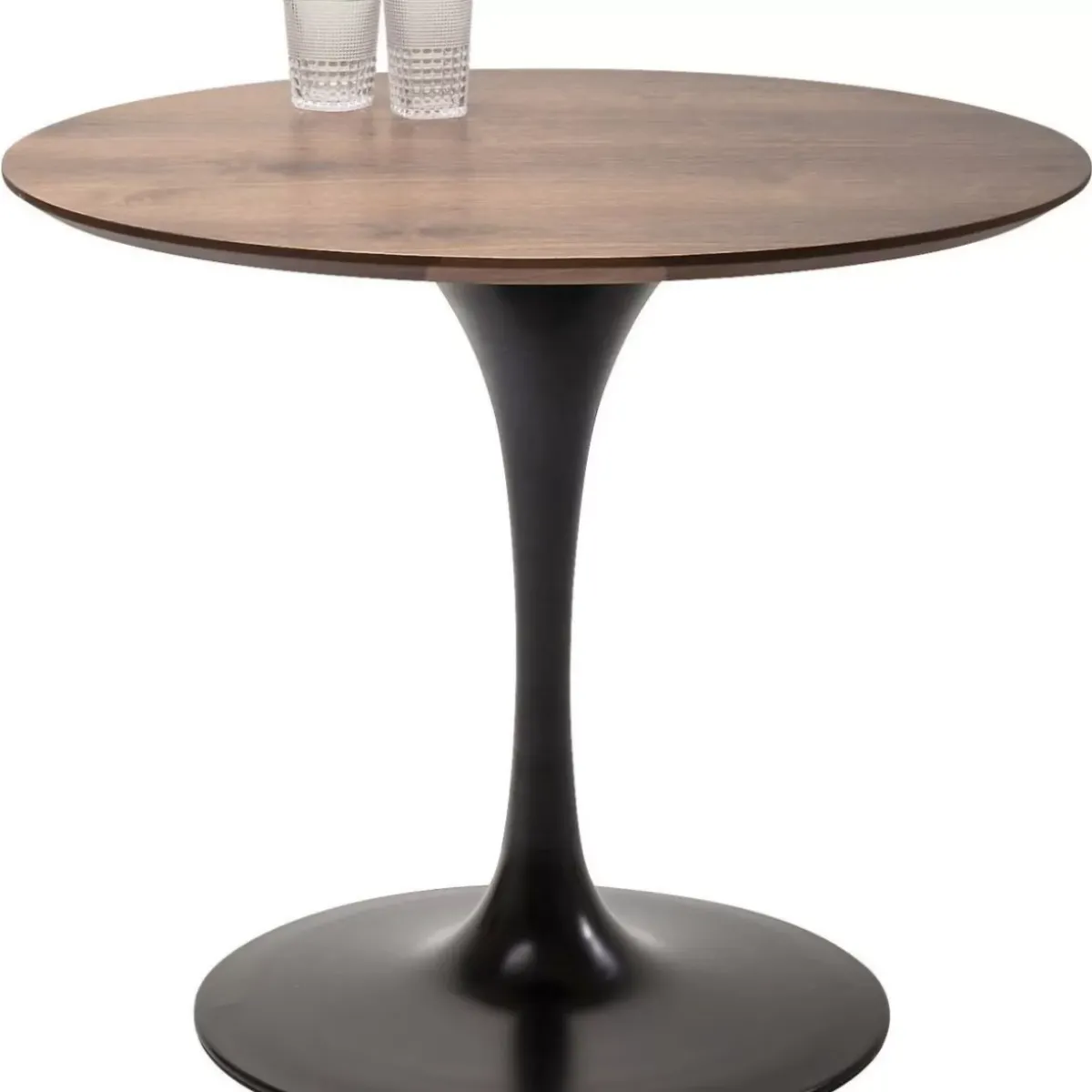 KARE Design Tisch Invitation Set Walnus Schwarz O90Cm- Tische