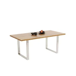 KARE Design Tisch Jackie Eiche Chrom 160X80- Tische