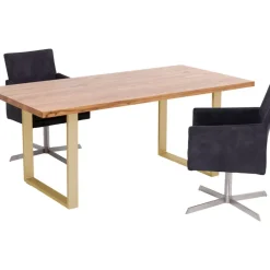 KARE Design Tisch Jackie Eiche Messing 160X80- Tische
