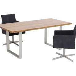 KARE Design Tisch Jackie Eiche Silber 160X80- Tische