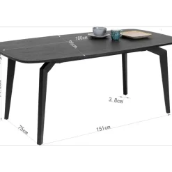 KARE Design Tisch Milano 180X90- Tische