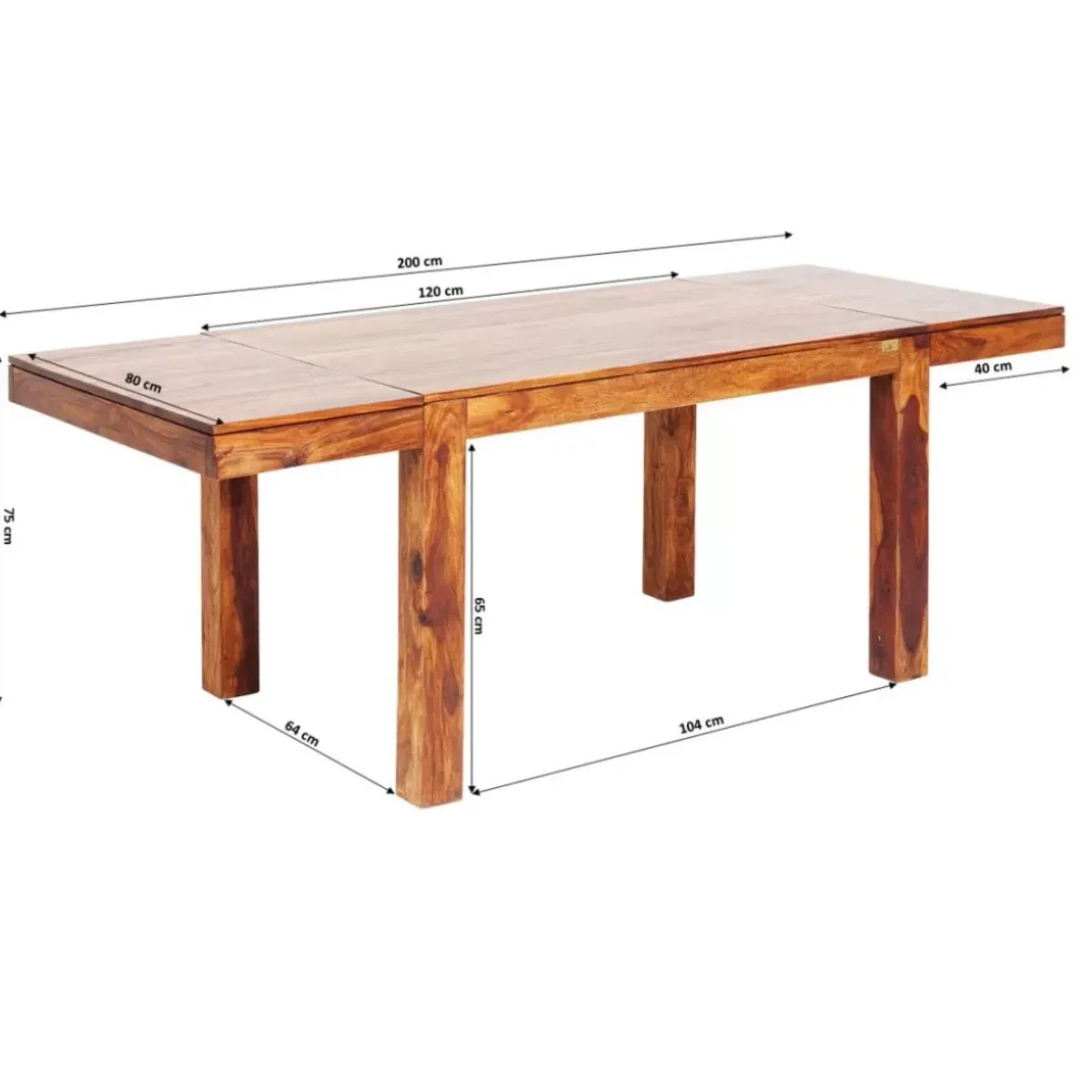 KARE Design Tisch Momo Inkl. 2 Ansteckplatten 120(40+40)X80Cm- Tische