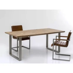 KARE Design Tisch Parquet Silber 180X90- Tische