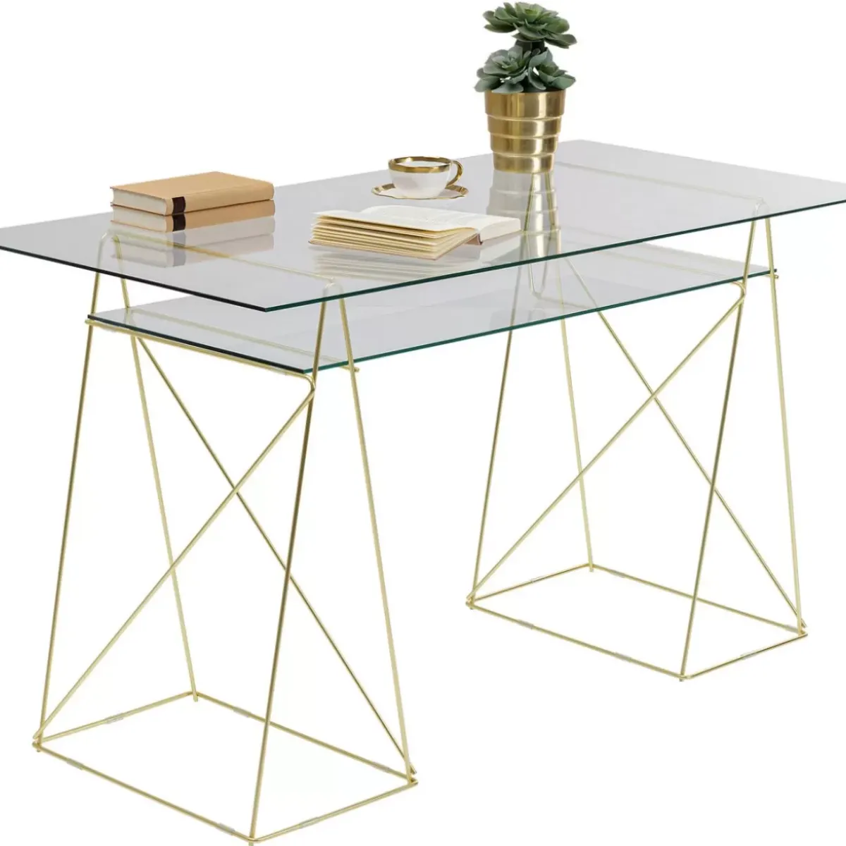 KARE Design Tisch Polar Messing Matt 8Mm Esg- Tische