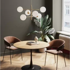 KARE Design Tisch Schickeria Eiche Schwarz O110Cm- Tische