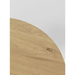 KARE Design Tisch Schickeria Eichenoptik Weis O80Cm- Tische