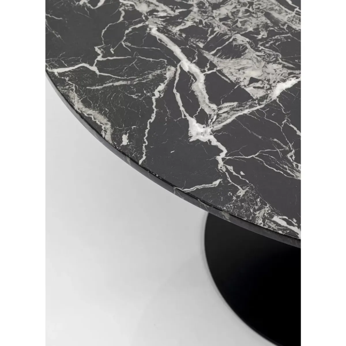KARE Design Tisch Schickeria Marmor Schwarz O110Cm- Tische