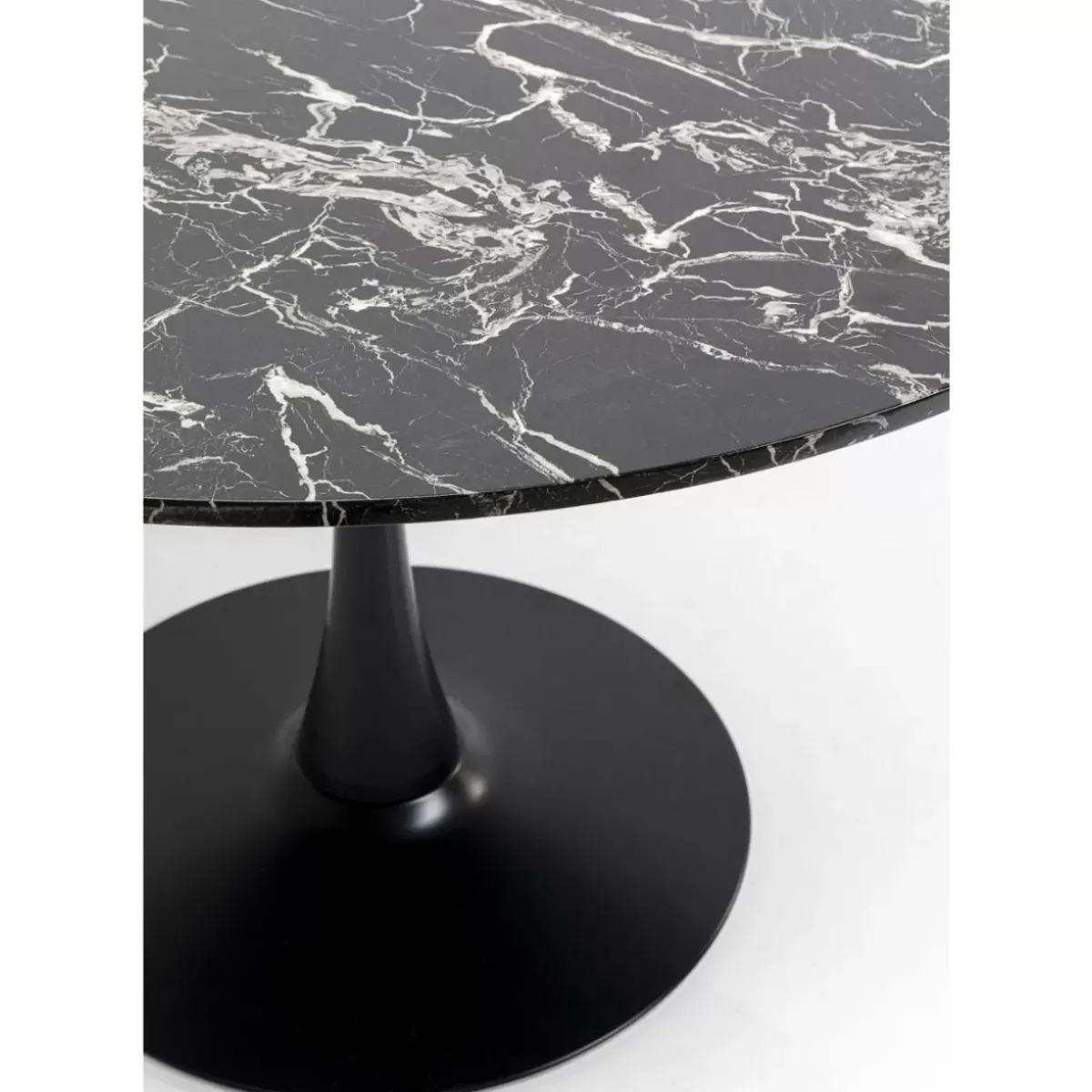 KARE Design Tisch Schickeria Marmor Schwarz O110Cm- Tische