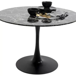 KARE Design Tisch Schickeria Marmor Schwarz O110Cm- Tische