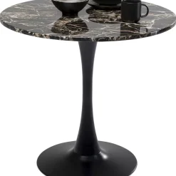 KARE Design Tisch Schickeria Marmor Schwarz O80Cm- Tische