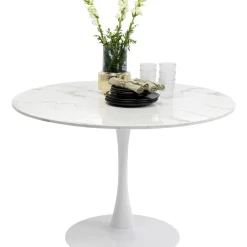 KARE Design Tisch Schickeria Marmor Weis O110Cm- Tische