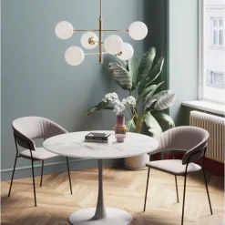 KARE Design Tisch Schickeria Marmor Weis O110Cm- Tische