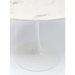 KARE Design Tisch Schickeria Marmoroptik Weis O80Cm- Tische