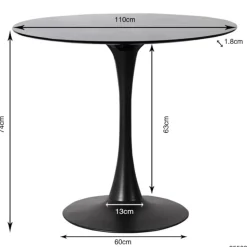 KARE Design Tisch Schickeria Schwarz O110- Tische