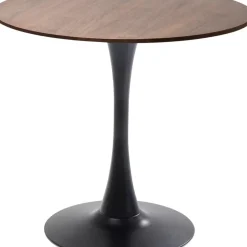 KARE Design Tisch Schickeria Walnuss Schwarz O80Cm- Tische