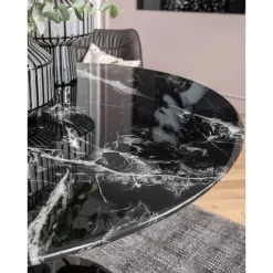 KARE Design Tisch Solo Marble Schwarz O110- Tische