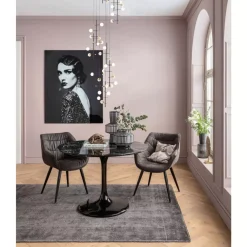 KARE Design Tisch Solo Marble Schwarz O110- Tische