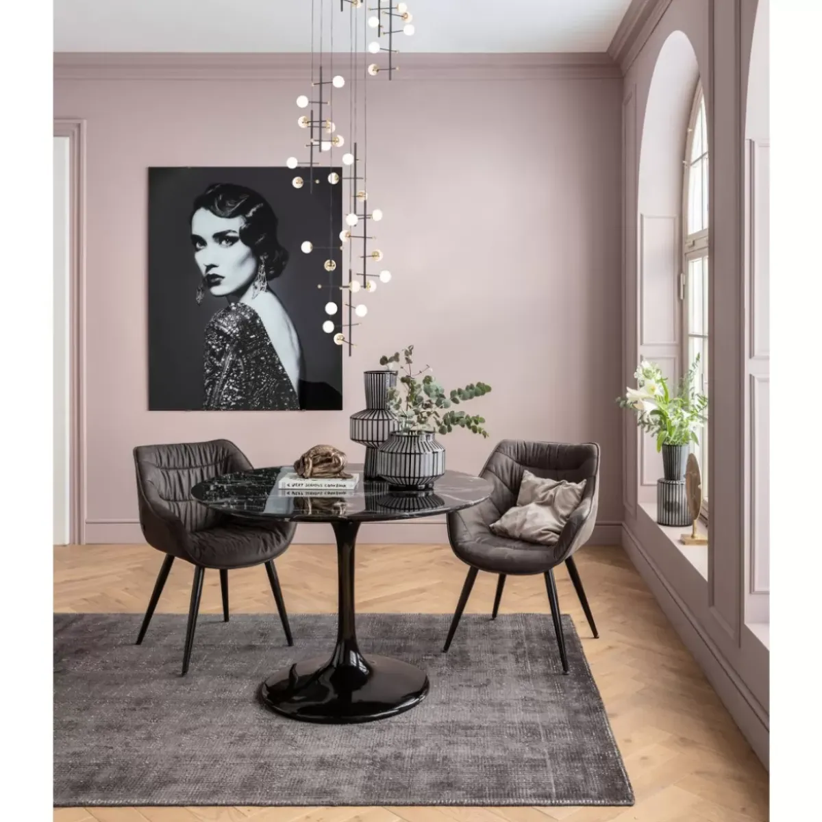 KARE Design Tisch Solo Marble Schwarz O110- Tische