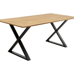 KARE Design Tisch Symphony Eiche Cross Schwarz 200X100Cm- Tische