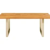 KARE Design Tisch Symphony Eiche Messing 160X80- Tische