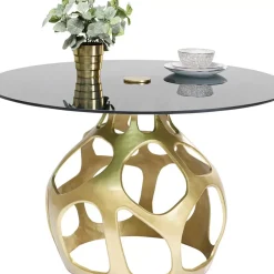KARE Design Tisch Volcano Gold O120Cm- Tische
