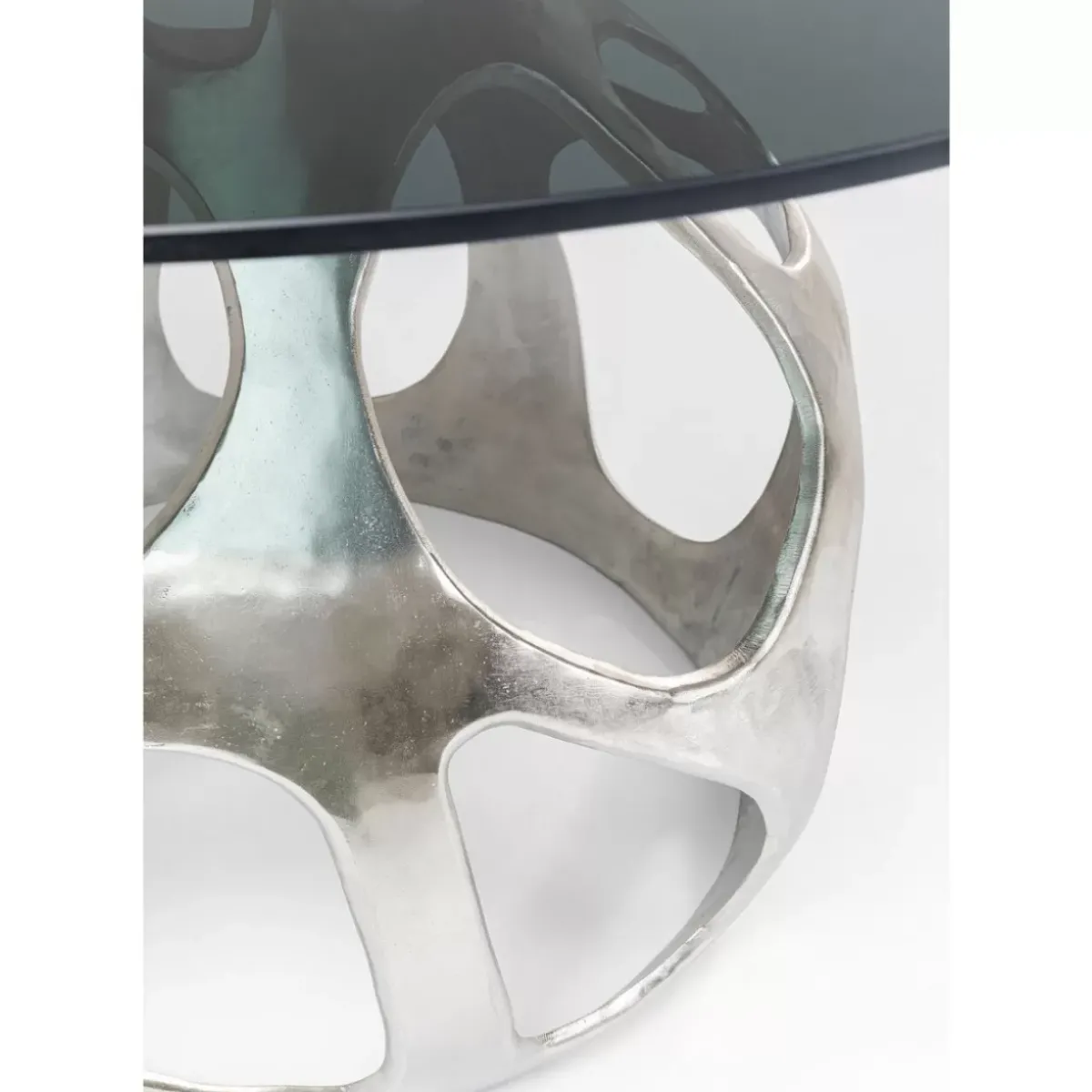 KARE Design Tisch Volcano Silber O120Cm- Tische