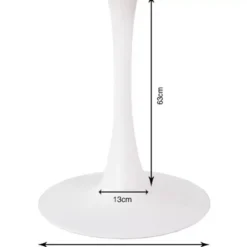 KARE Design Tischgestell Schickeria Weis O80Cm- Tische