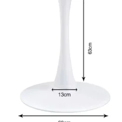 KARE Design Tischgestell Schickeria Weis O110Cm- Tische