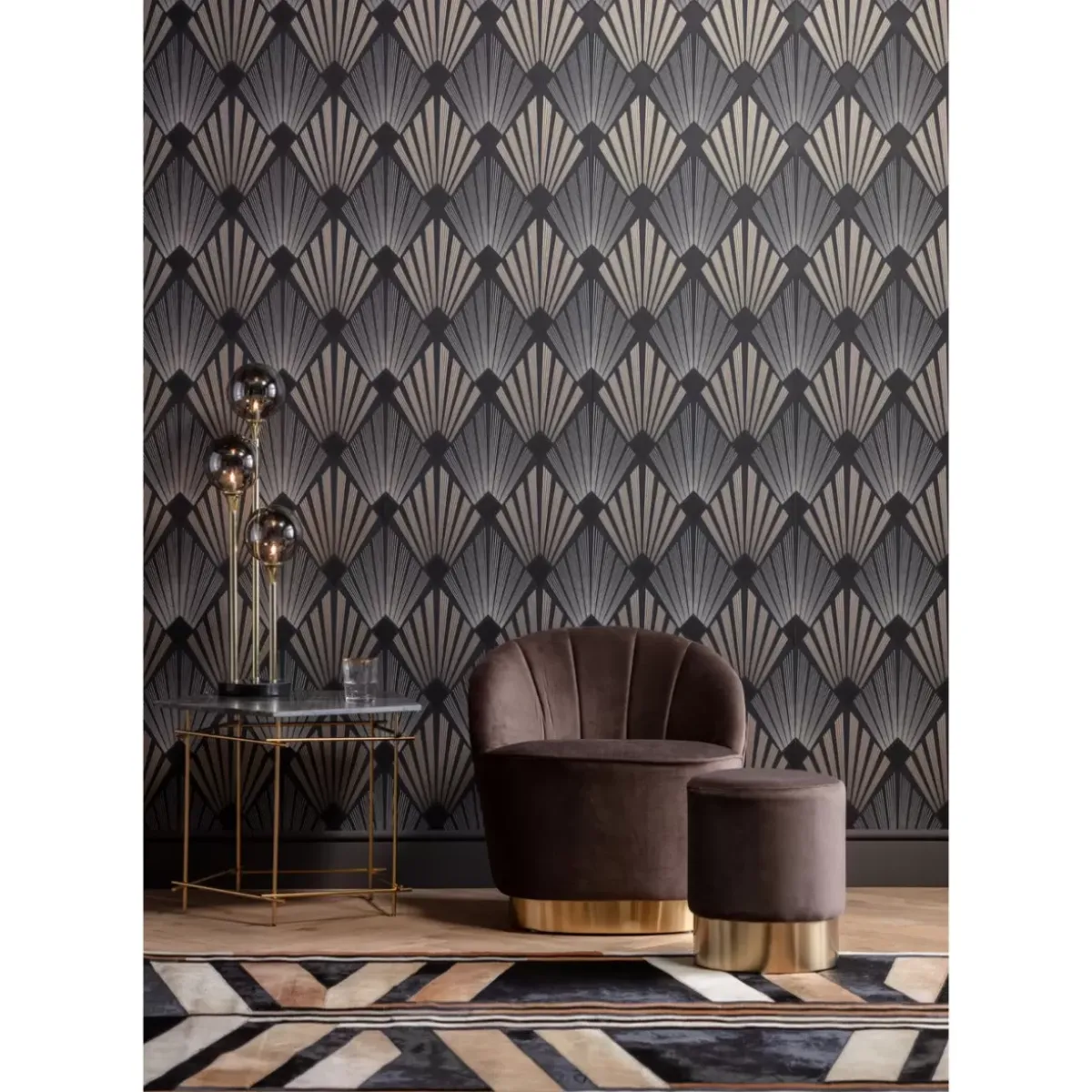 KARE Design Tischleuchte Al Capone Tre- Tischleuchten