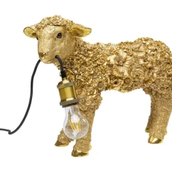 KARE Design Tischleuchte Animal Flower Sheep Gold 36Cm- Tischleuchten