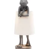 KARE Design Tischleuchte Animal Frog Grau- Tischleuchten