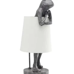 KARE Design Tischleuchte Animal Frog Grau- Tischleuchten