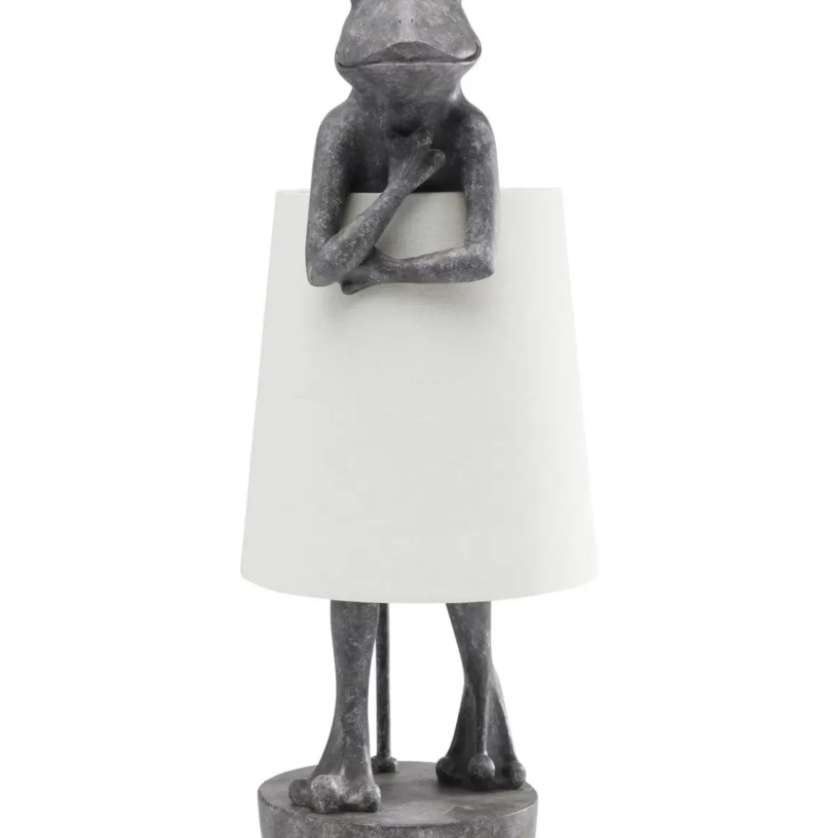 KARE Design Tischleuchte Animal Frog Grau- Tischleuchten