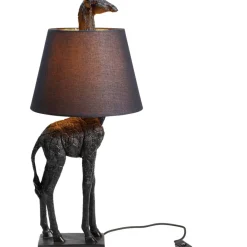 KARE Design Tischleuchte Animal Giraffe Matt Schwarz- Tischleuchten