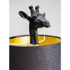 KARE Design Tischleuchte Animal Giraffe Matt Schwarz- Tischleuchten
